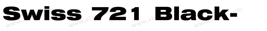 Swiss 721 Black字体转换 Swiss 721 Black字体转换